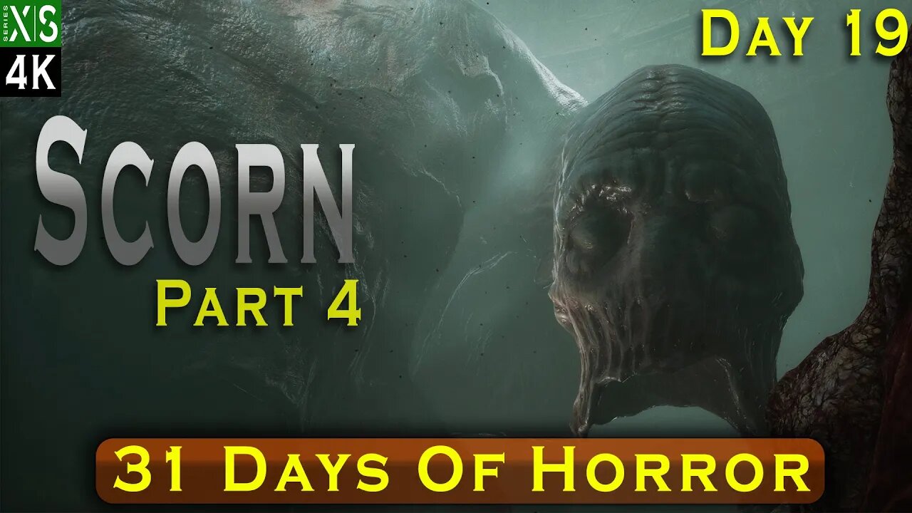 Scorn Playthrough Part 4 - I Found A Giant Alien And I Need To Cut My Way Through It!