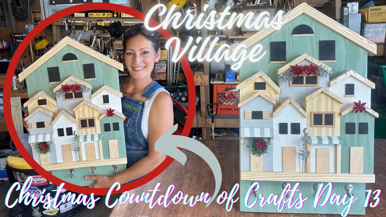 BUILDING A CHRISTMAS VILLAGE WITH HOOKS (CHRISTMAS COUNTDOWN OF CRAFTS DAY 13) PINTEREST INSPIRED