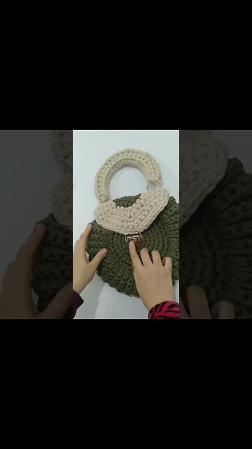 How To Make A Crochet Round Bag #shorts