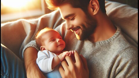 Heartwarming Moment: Adorable Baby Shares Precious Time with Daddy ❤️