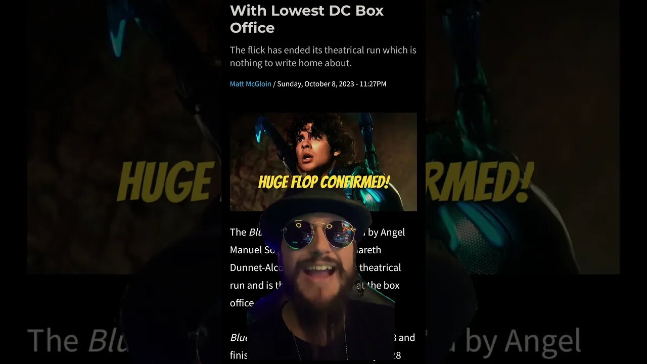 DC’s Latest Flop Confirmed! “Blue Beetle” Ends Run With HUGE Losses #dc #bluebeetle #shorts