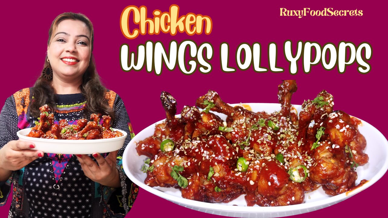 Chicken Lollypops | Chicken Wings Lollypops | Fried Chicken Wings by RuxyFoodSecrets