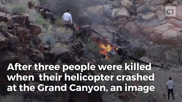 Images Show Woman Escaping Helicopter Crash