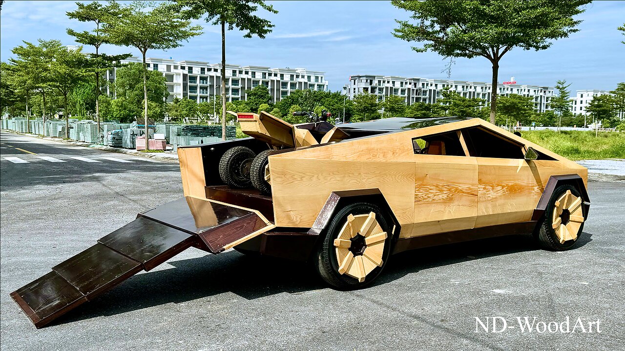 A Wooden CyberTruck That Even Elon Musk Can’t Ignore