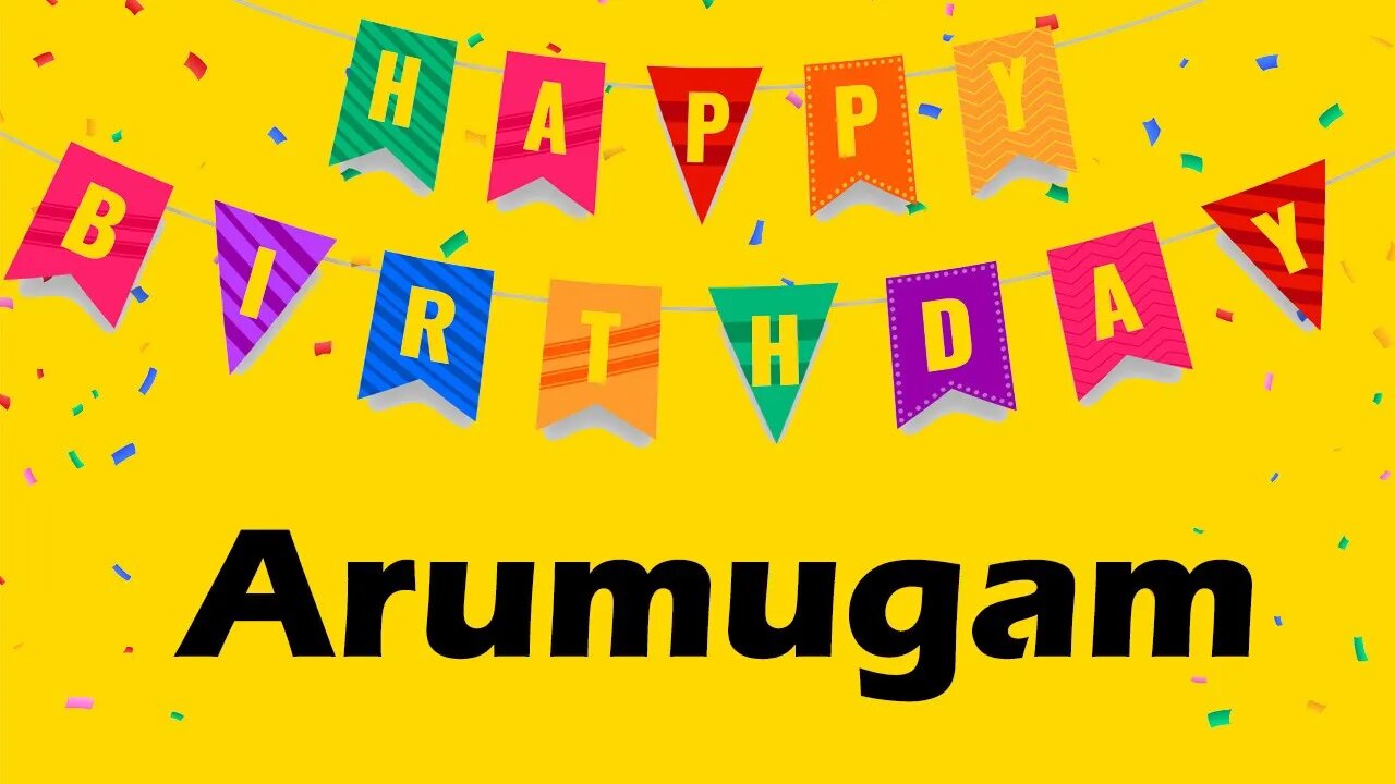 Happy Birthday to Arumugam - Birthday Wish From Birthday Bash