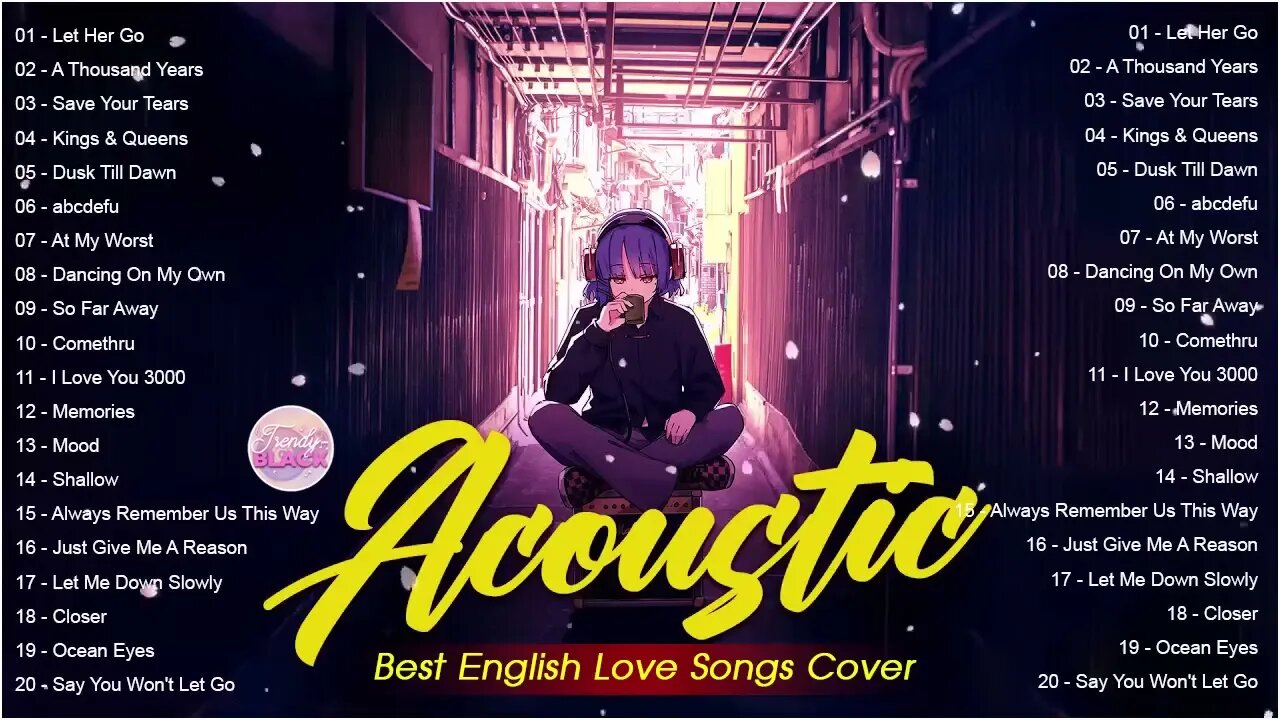 Soft English Acoustic Love Songs Cover Playlist 2023 ❤️ Soft Acoustic Cover Of Popular Love Songs 9