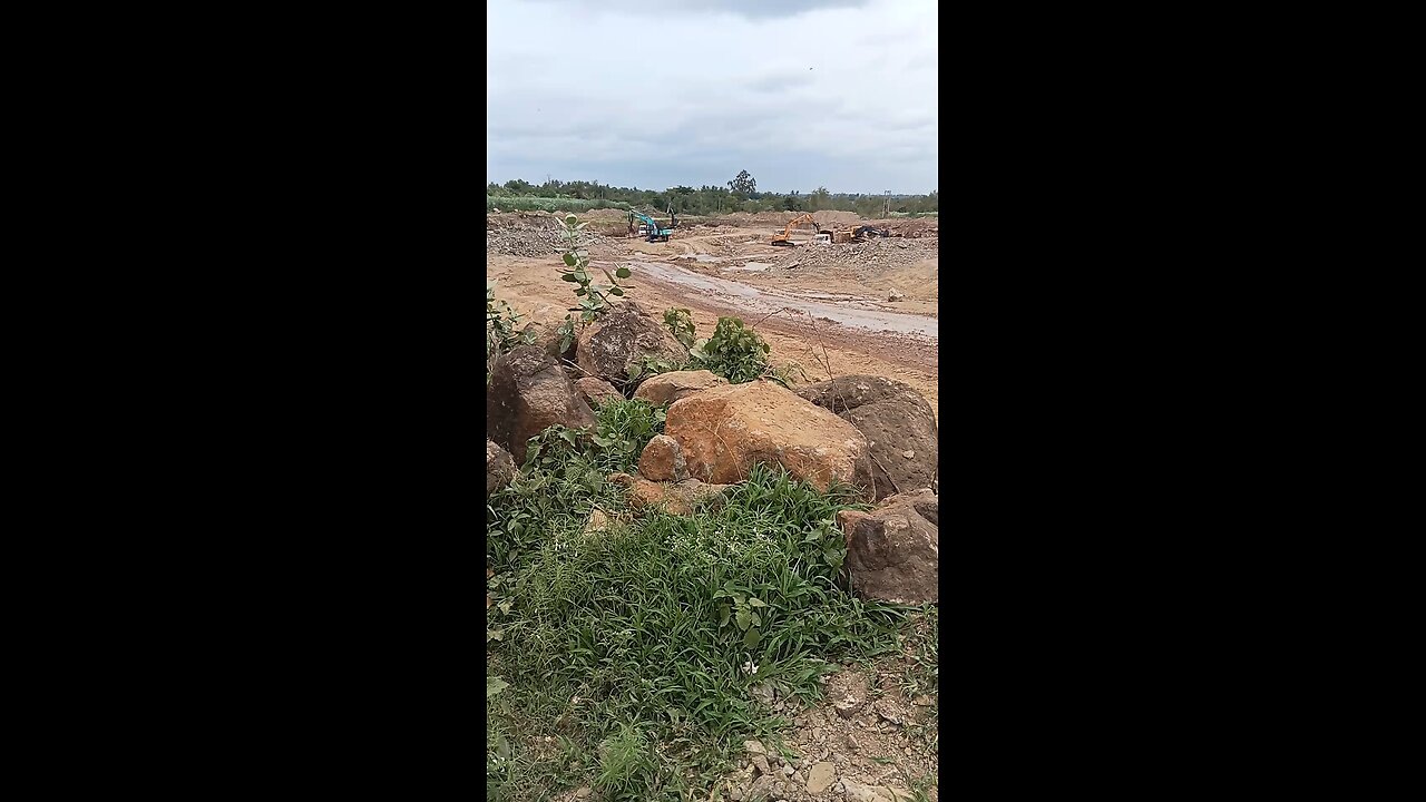 Lake excavation work