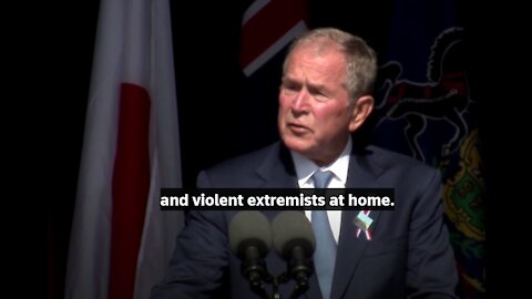 BUSH - FIGHTING 'DOMESTIC TERRORISTS' DESPITE HAVING FINGERPRINTS ALL OVER 9/11