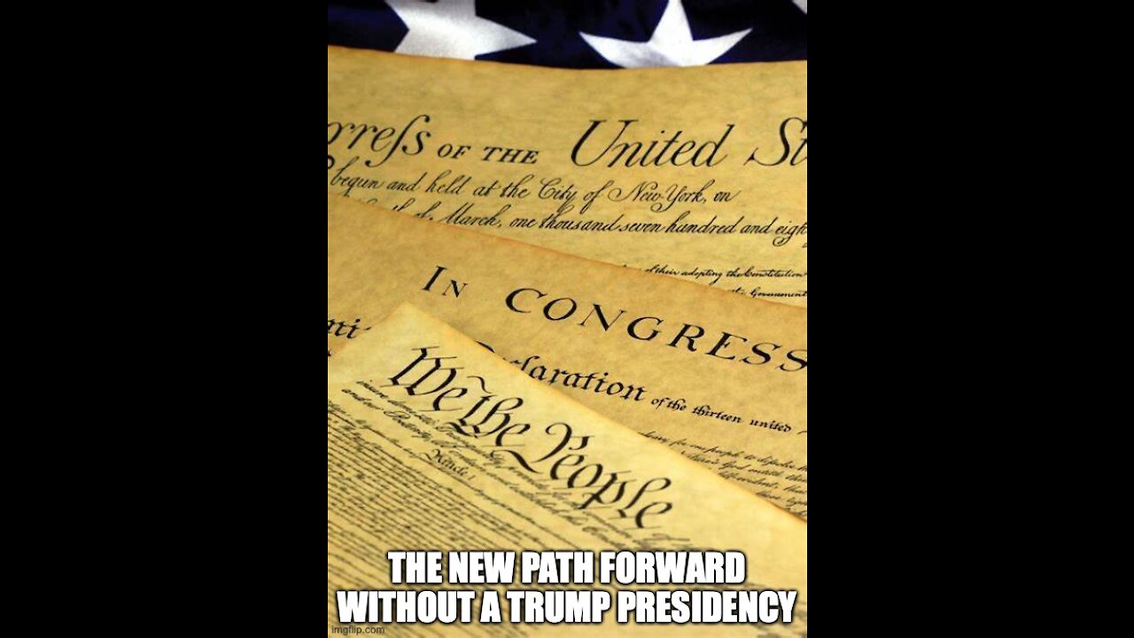 What happens now with only days left in the TRUMP W.H. this is the path forward