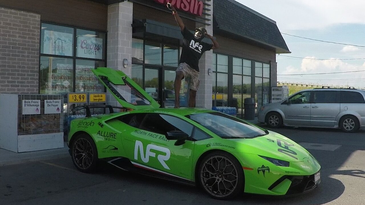 Lamborghini owner takes posing on his car to a new extreme for Instagram fan request