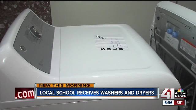 Garfield Elementary receives washer and dryer