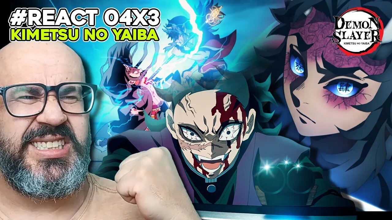 GENYA, O BRABO! HANTENGU VS NEZUKO E TANJIRO. | #REACT KIMETSU NO YAIBA EP 4 T 3 DEMON SLAYER