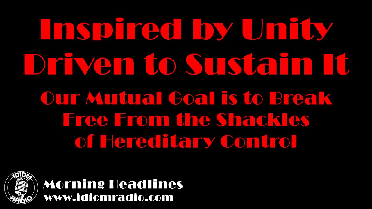 Morning Headlines – Inspired by unity, driven to sustain it