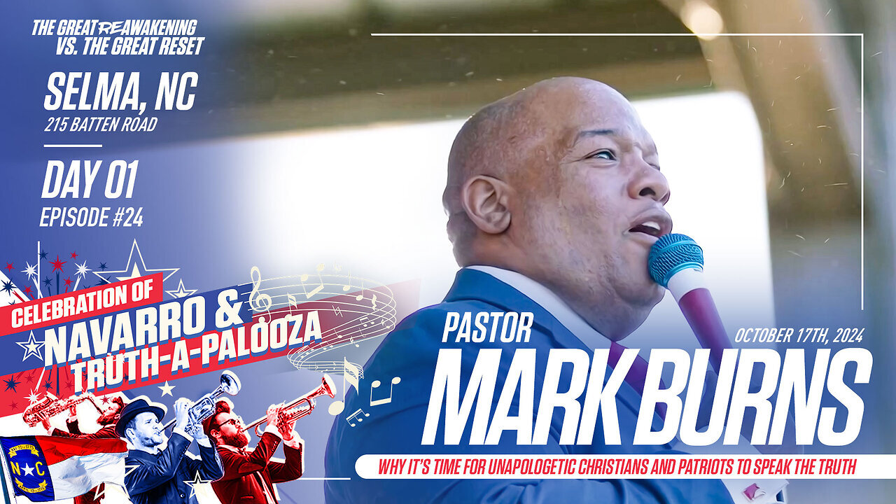 Pastor Mark Burns | Pastor Mark Burns Joins Clay Clark’s Selma, NC ReAwaken America Tour