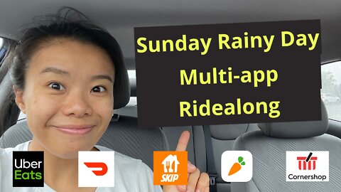 I Made Over $200 & I Got Cash Tips | Sunday Rainy Day Multi-app Ridealong