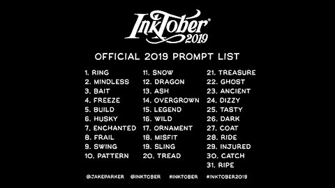 Inktober Art 2019