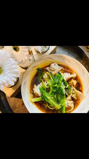 Szechuan Wonton Soup 四川辣馄饨