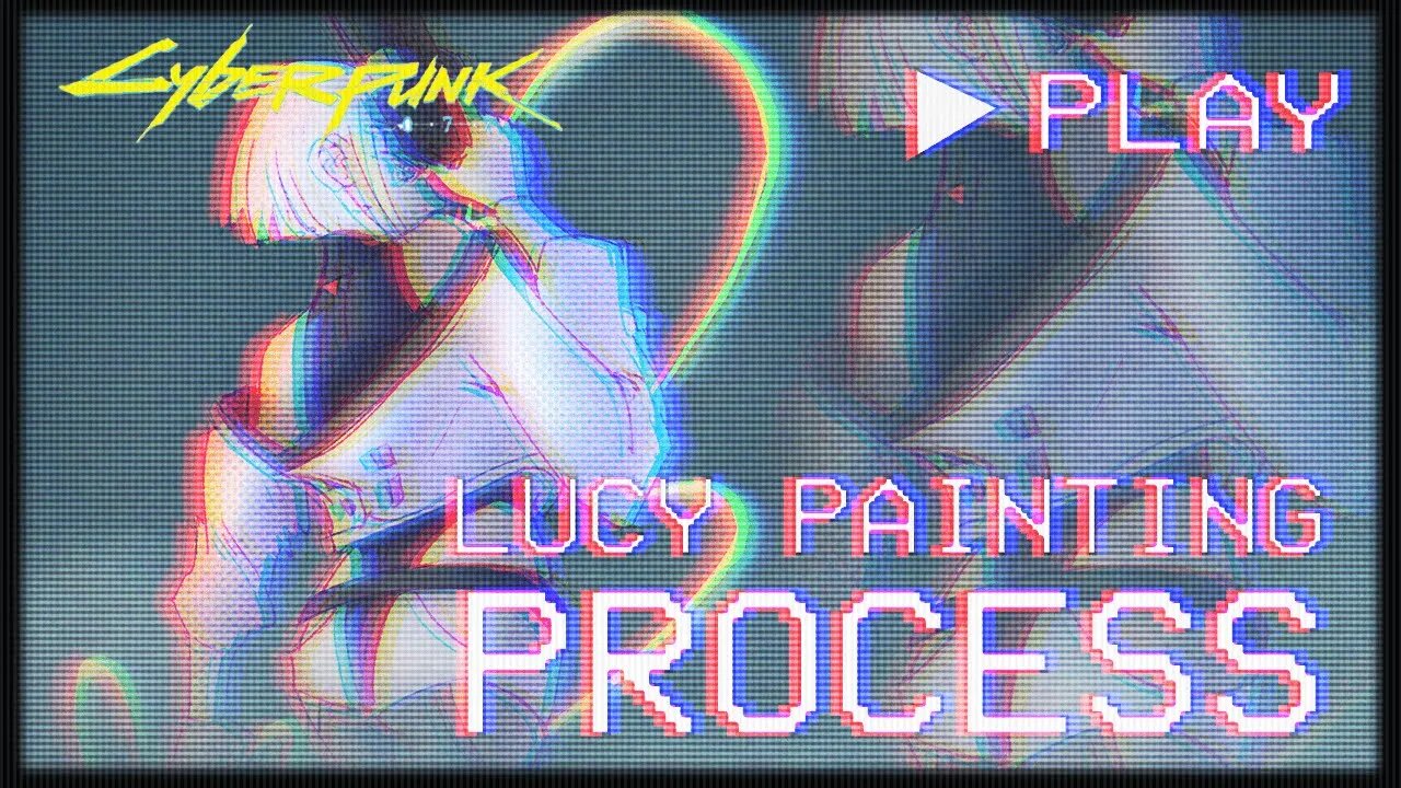 Drawing Lucy from CYBERPUNK EDGERUNNERS