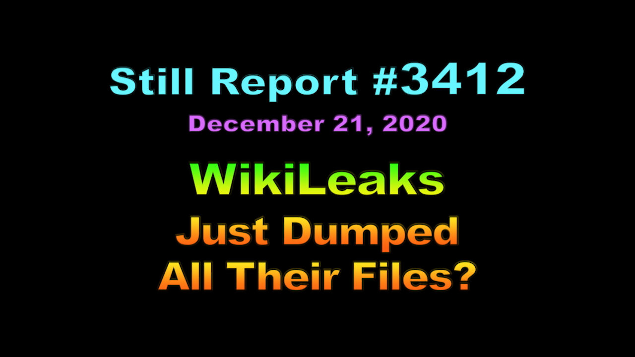 WikiLeaks Just Dumped All Their Files?, 3412