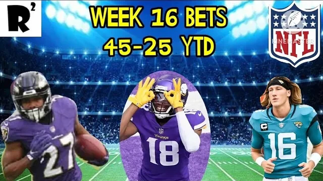 Week 16 prop bets! 45-25 YTD. MERRY CHRISTMAS TO ALL!