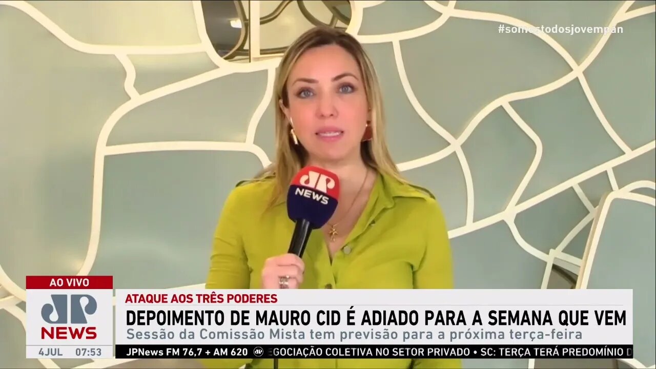 Depoimento de Mauro Cid na CPMI de 8 de janeiro é adiado