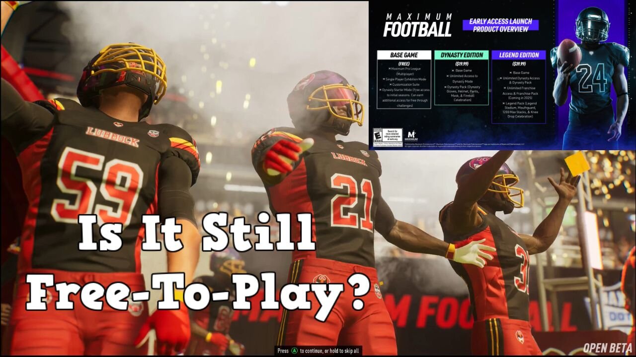 Is Maximum Football Still A Free-To-Play Game?