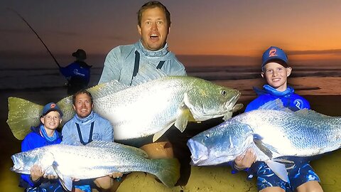 KOB FISHING WITH MY SON! MY most special fishing day! Double up with my son! PERSONAL BEST MULLOWAY!