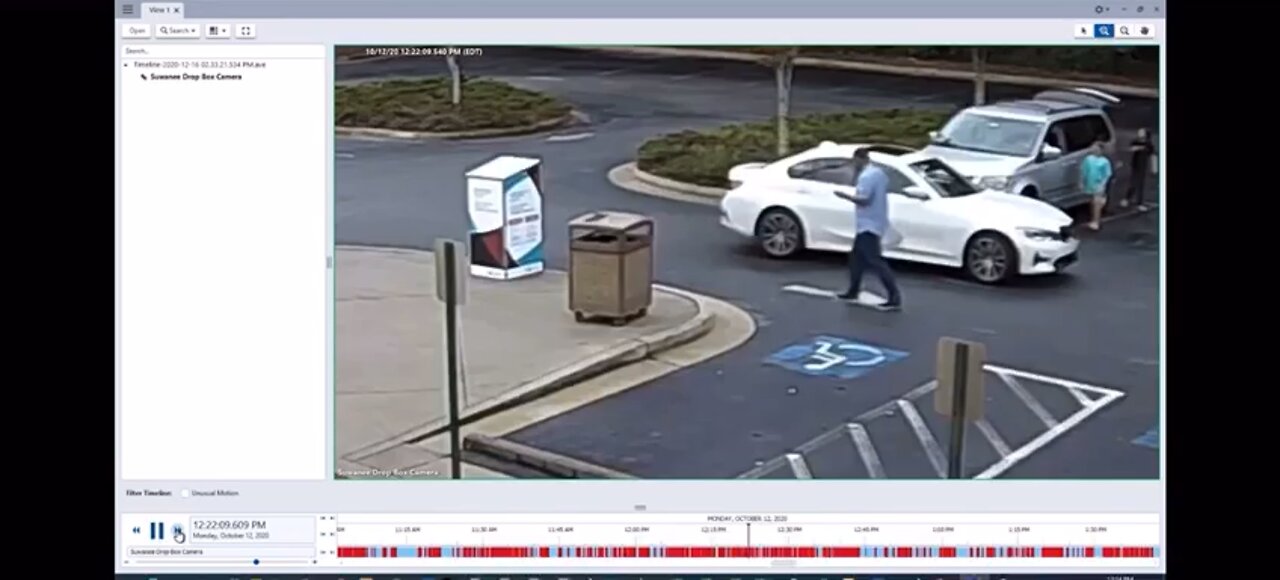Stuffing the drop boxes in Georgia. Who is paying him?