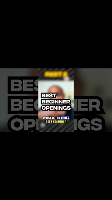 CHATGPT Gives the Best Beginner Chess Openings! #shorts