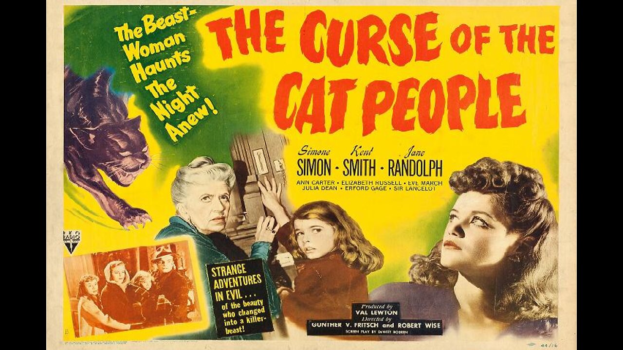 Val Lewton's CURSE OF THE CAT PEOPLE 1944 Child of Original Cat Woman May be Cursed FULL MOVIE