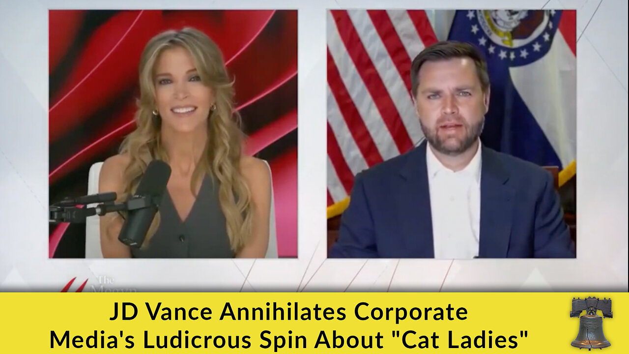 JD Vance Annihilates Corporate Media's Ludicrous Spin About "Cat Ladies"