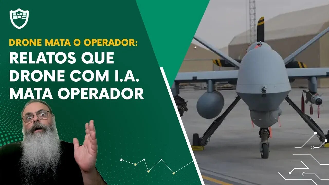 DRONE com INTELIGÊNCIA ARTIFICIAL se VOLTA contra o OPERADOR e o MATA em SIMULAÇÃO... OU NÃO!