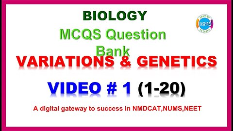 Variations and Genetics Video # 1 #mdcatbiology #variationsandgeneticsmcqs #neat #etea #nums #ppsc