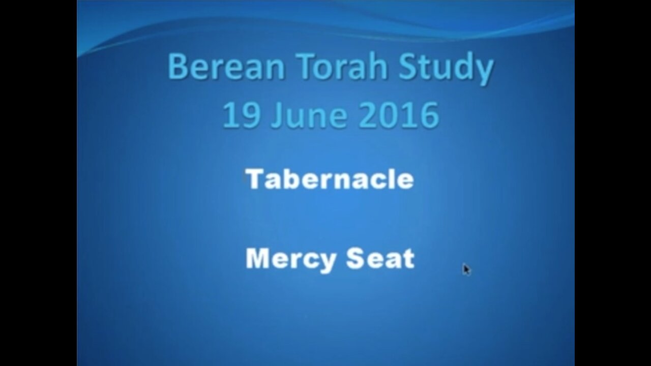 The Tabernacle =Mercy Seat