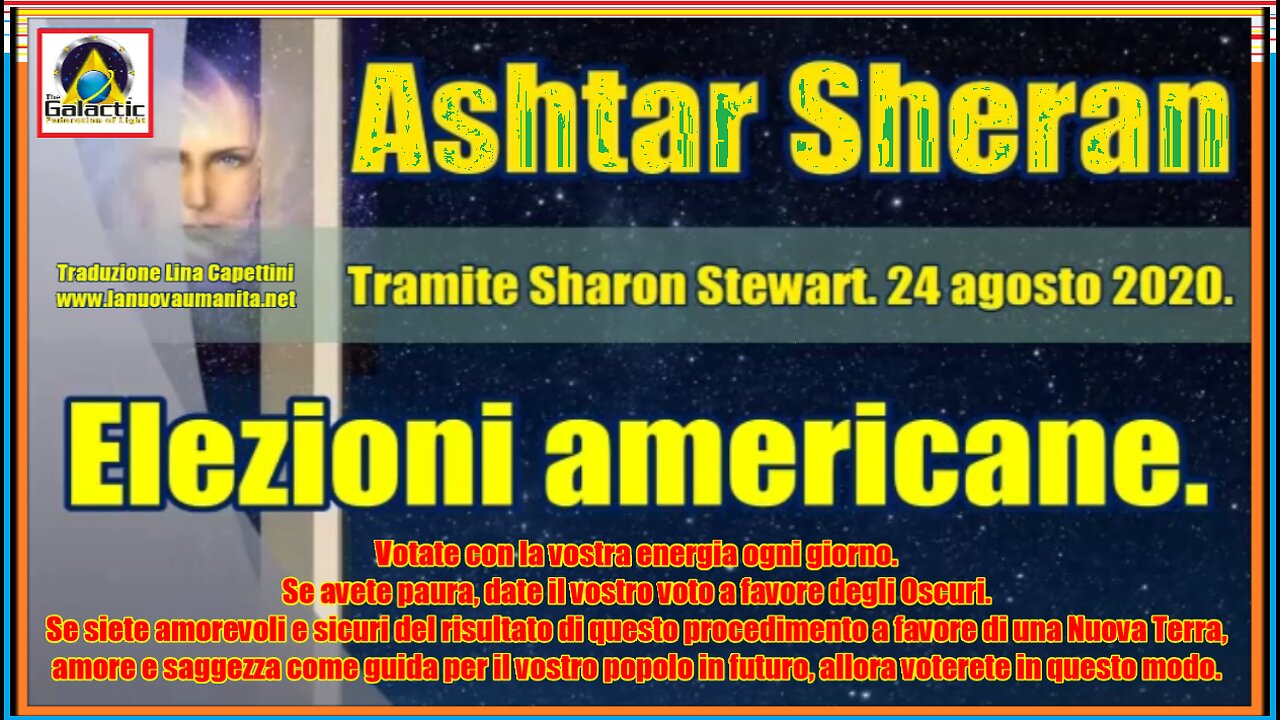 Ashtar Sheran. Elezioni americane. AIUTI CENSURATI