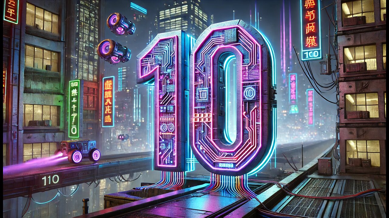 Countdown: 10 to 0 in Neon Lights