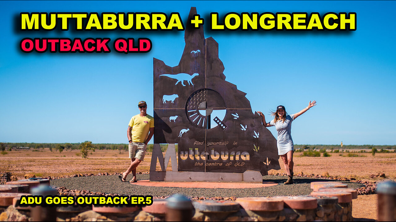 WE HIT THE CENTRE OF QLD!! | DINOSAURS | MICHAEL JACKSON'S PLANE | MUTTABURRA | LONGREACH