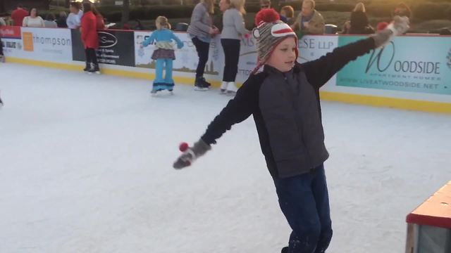 "Funny Ice Skating Fail: A Young Boy VS Fence"