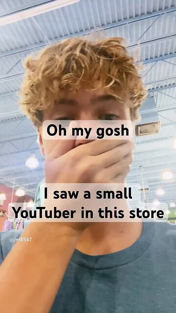 I saw a famous YT at a store