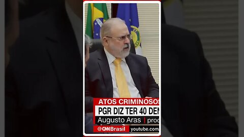 PGR Augusto Aras diz ter 40 denúncias prontas, contra bolsonaristas @shortscnn #shortscnn