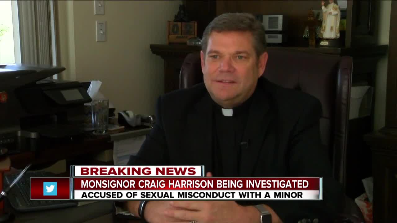 Monsignor Craig Harrison on Paid Administrative Leave due to investigation into sexual misconduct with minor