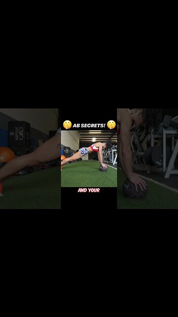 Med Ball Planks and Toe Touchers with Erin Stern #shorts