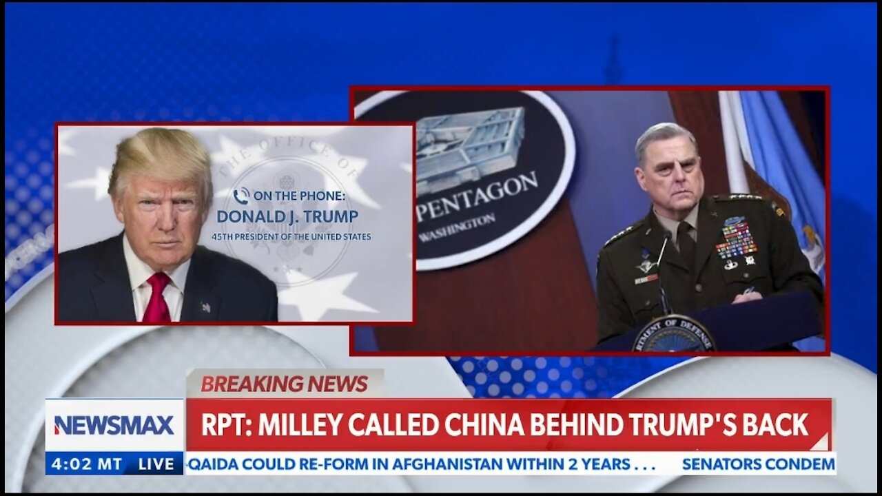 Trump On Gen Milley Warning China Of An Attack: If True This Is Treason