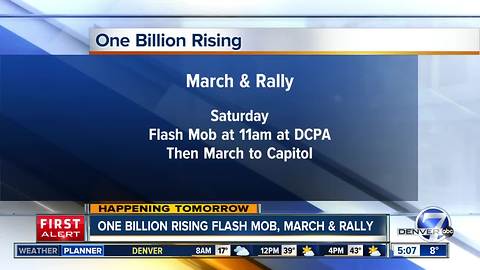 One Billion Rising flash mob and march Saturday