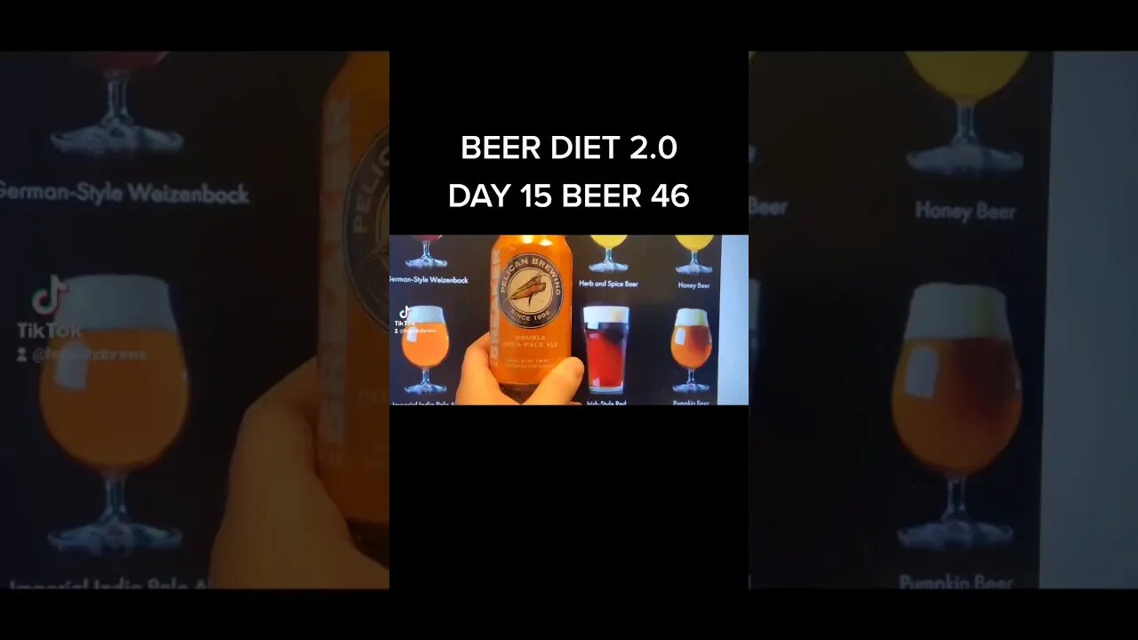 BEER DIET 2.0 DAY 15 BEER 46 PELICAN BREWING - Break Braker ABV 9% IBU 90 #fasting #diet #beerdiet