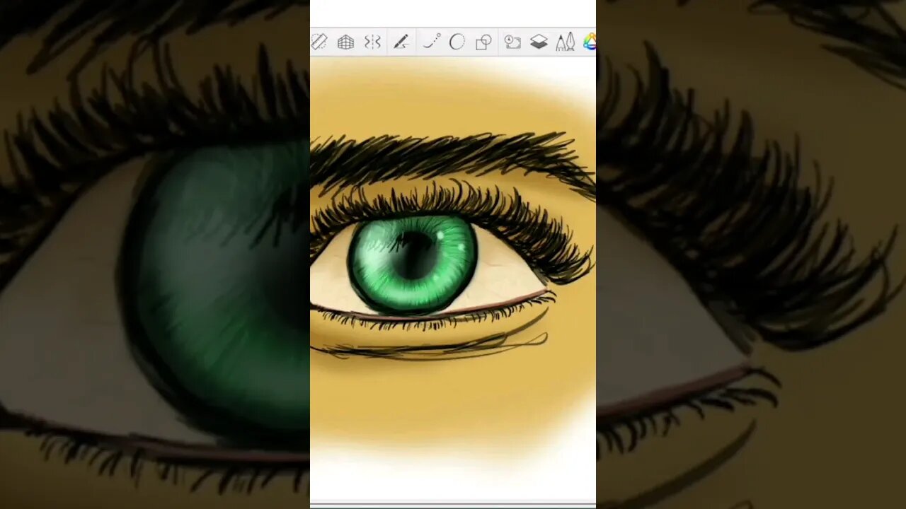 Como DESENHAR OLHOS [LINK NA DESCRIÇÃO] #arte #desenho #digitalart #olhos #eyes #pintura