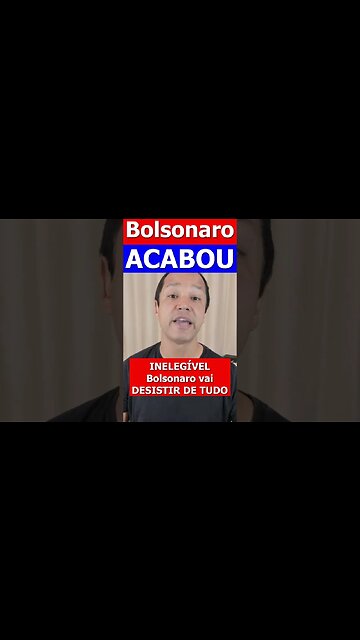 Inelegível, Bolsonaro vai SUMIR