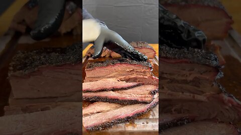 Overnight smoked brisket ￼