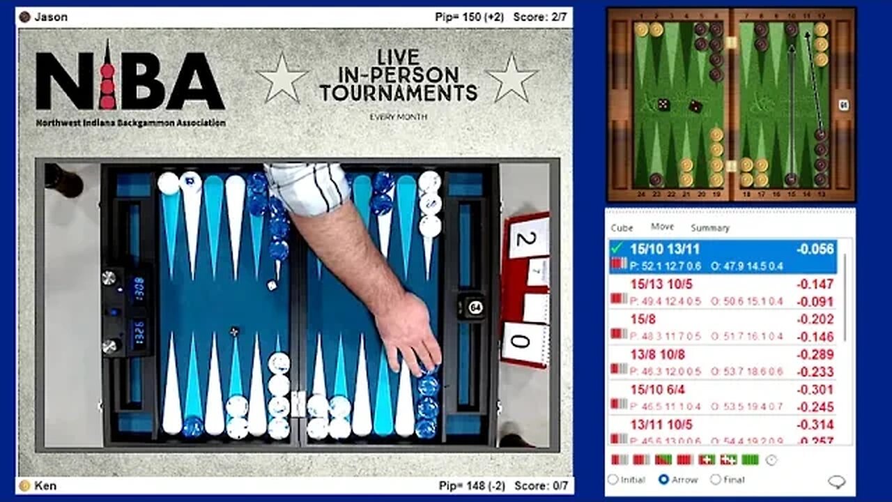 Kev v. Jason, 2nd Round - Dec Monthly, 7pt Match W/ XG Analysis