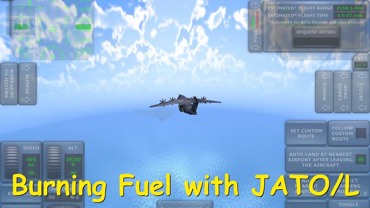 I Tried to Burn all Fuel using JATO/L | Turboprop Flight Simulator
